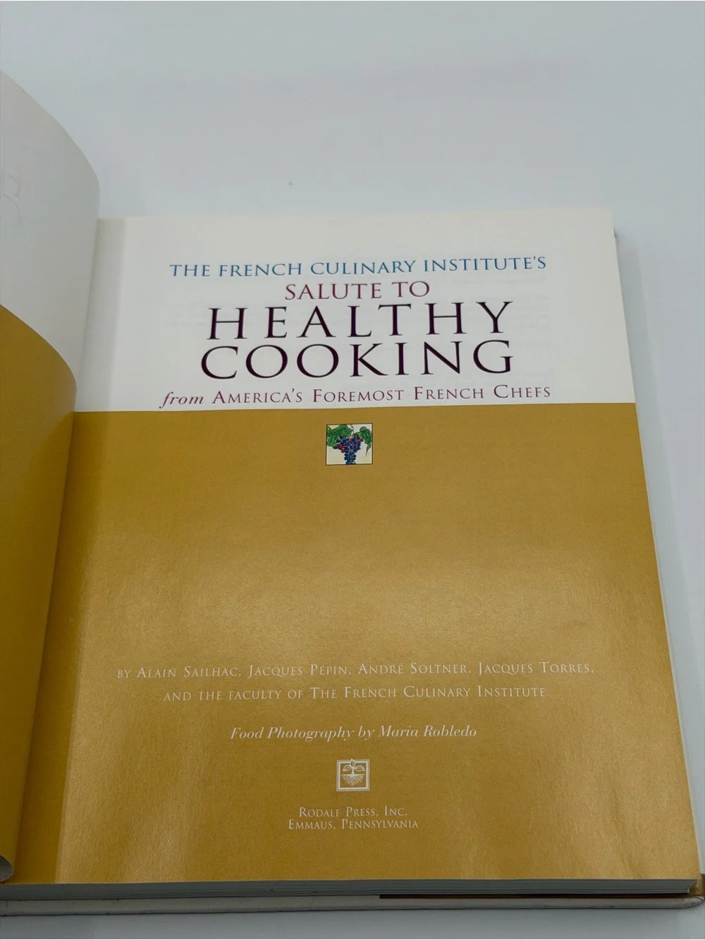 The French Culinary Institute's Salute to Healthy Cooking From America's HC 1998